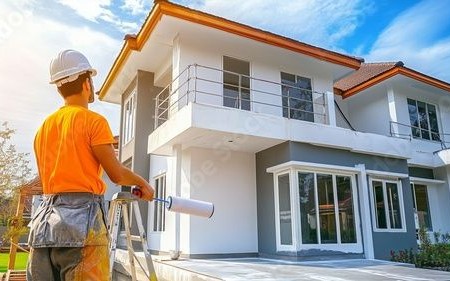 Plastering, painting, flooring, ceilings, doors, windows, glazing